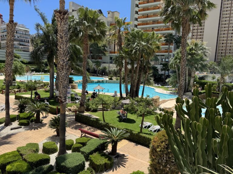 Tuin appartementencomplex Benidorm